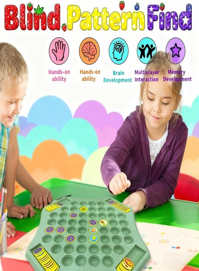 DARDRIS Flipping Chess Match Game Montessori Memory sharpning Board Game for Kids | Fruit & Animal Theme Puzzle Game with Chips & Sticks | Educational Brain Teaser Activities for Kids & Families - Image 3