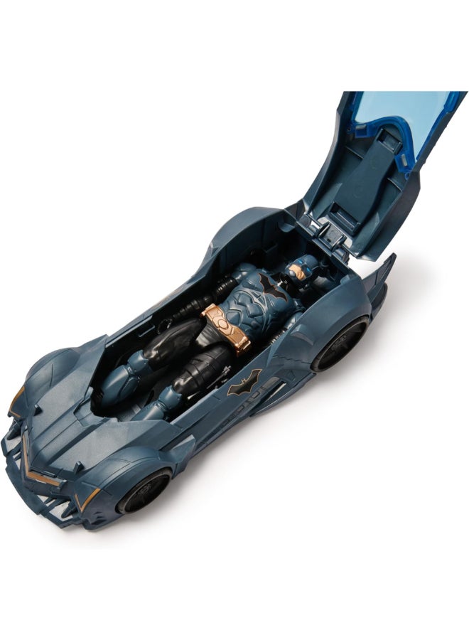 SPIN MASTER Shadow Guardian Batmobile and Batman Figure Set Grey and Black 12 Inch SDC6070521  - Image 4