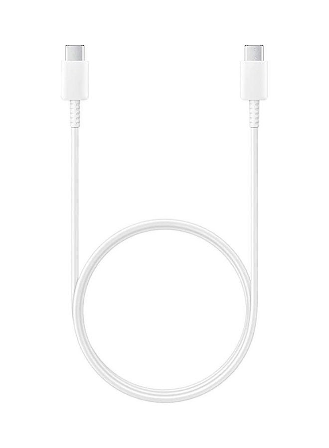 سامسونج كابل شحن فائق السرعة من USB-C إلى USB-C أبيض - Image 2