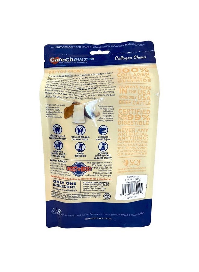 Pet Factory CareChewz Collagen 9" Rovers Dog Chew Treats - Natural Flavor, 6 Count/1 Pack - pzsku/ZAE4DBECFAD25428D9FD5Z/45/_/1737032017/8d15a317-9d34-45b7-aa41-cc620c2e489c