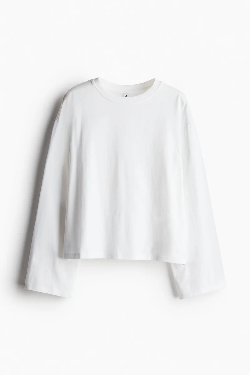 H&M Long-Sleeved Cotton Top