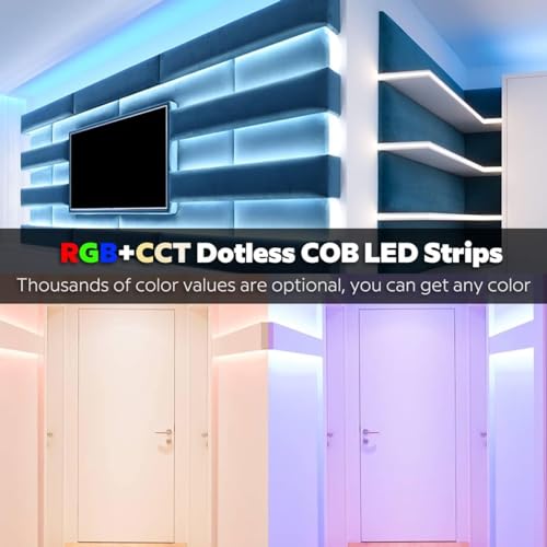 protium Ultra Bright DC24V 840L/m RGBCW COB Strip. Flexible RGB+CCT Color Strip (FCOB), (Without Controller and Without Power Supply) PRMS060P51 - Image 5