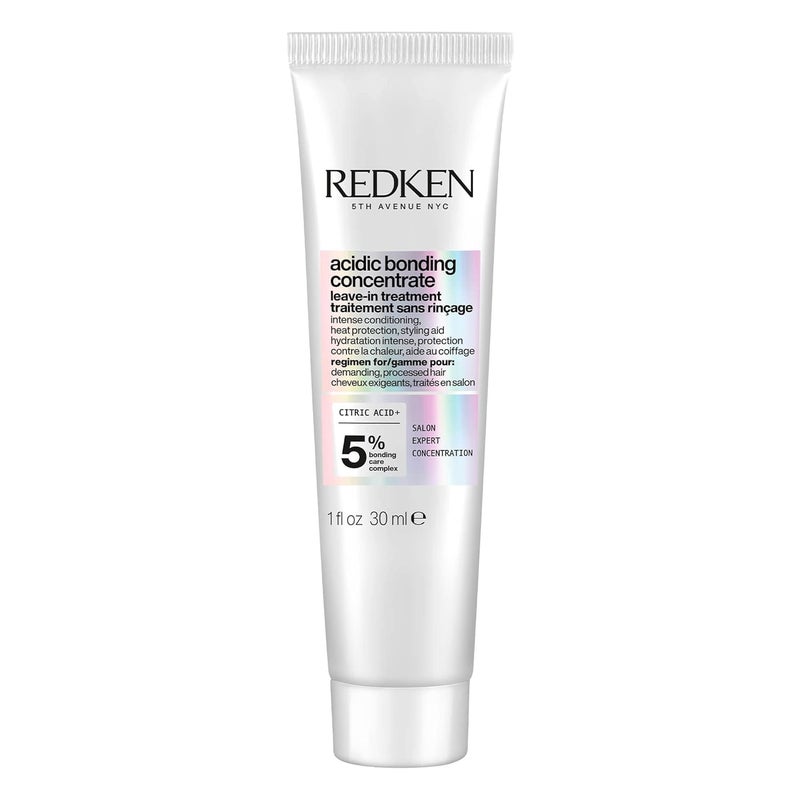 Redken Bonding Leave In Conditioner | Acidic Bonding Concentrate | Strengthens and Repairs Damaged, Weak, Brittle Hair | For All Hair Types | 1 Fl Oz - Image 1