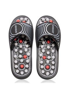 BYRIVER Acupressure Foot Massager Acupoint Stimulation Massage Slippers Shoes Reflexology Sandals Gift for Men Women, Reduce Feet Tension Promote Circulation, Father's Mother's Day Gift(02S)  - Image 1