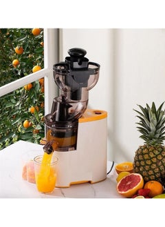 Slow Masticating Juicer, 80mm Wide Chute, Juice Jug, Pulp Container, BPA-Free, Easy-to-Clean, Whole Fruit & Vegetable Cold Press Juicer, High Nutrient Extraction, Quiet Motor, Reverse Function