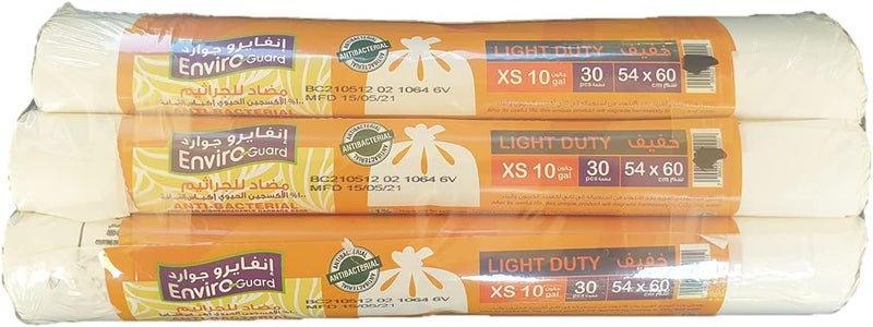 Enviro Guard Anti-Bacterial Oxo Biodegradable Garbage Bags - 38 Liters, 90 Count (3 Rolls) - Image 2