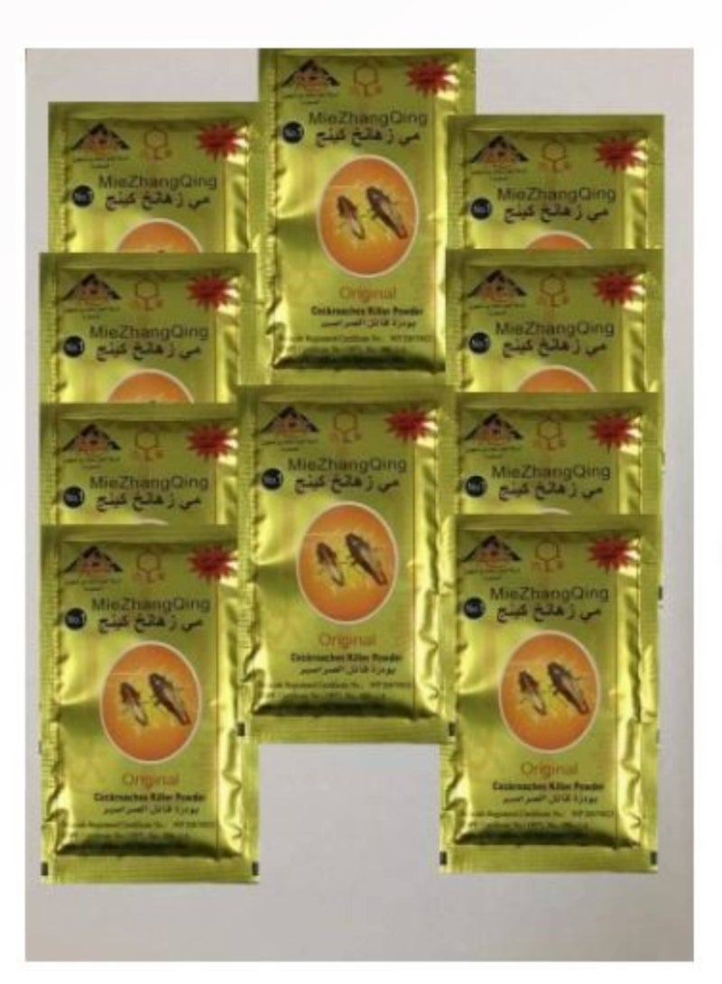 ميشانغ تشينغ مسحوق قاتل الصراصير ۱۰ قطعة ۸ جرام - Image 1