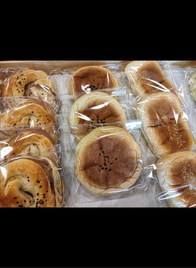 أفاكرافت أكياس السيلوفان ذاتية الختم، 100 قطعة أكياس السيلوفان الشفافة القابلة للإغلاق ذاتية اللصق، 15 × 25 (22 + 3) سم - Image 3