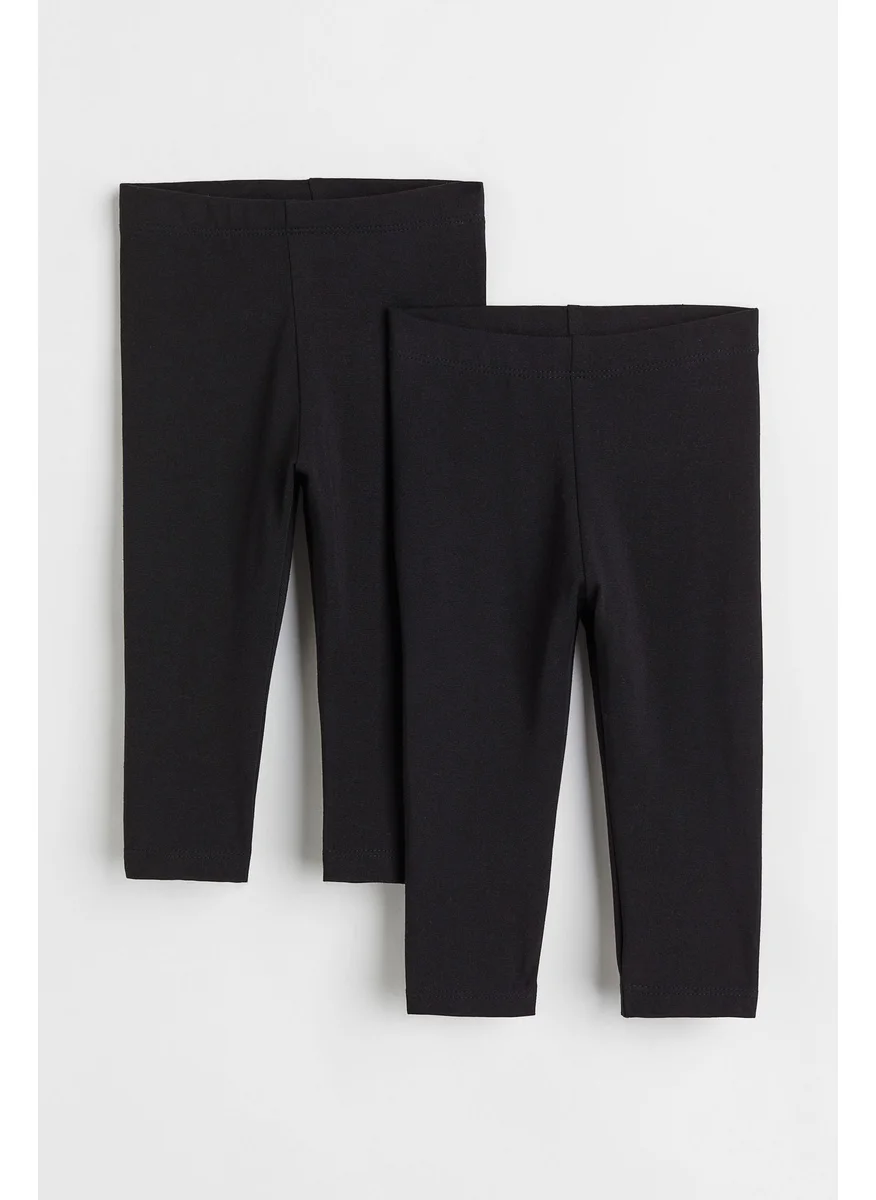 H&M 2-Pack Cotton Leggings