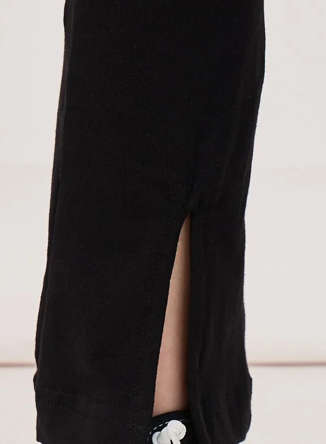 Styli Styli Front Split Detail Solid Leggings