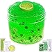 Azeperoy Premade Lemon Green Jelly Cube Glimmer Crunchy Crystal Slime Includes 6 Sets of Addins Super Soft and NonSticky Party Favors for Boys and Girls - Image 3
