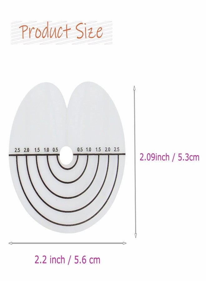 FeiHong 50 قطعة درع حراري لحماية وصلات الشعر مع مقياس، قالب فاصل دائري ثقب واحد، قوالب واقية من لاصق الكيراتين الشفاف لوصلات الشعر - Image 3