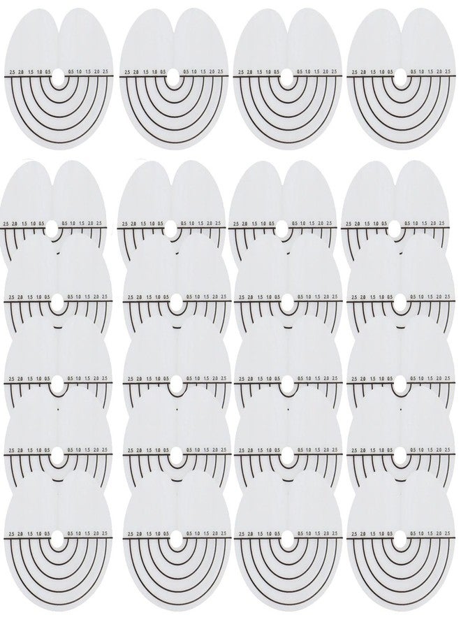 FeiHong 50 قطعة درع حراري لحماية وصلات الشعر مع مقياس، قالب فاصل دائري ثقب واحد، قوالب واقية من لاصق الكيراتين الشفاف لوصلات الشعر - Image 1