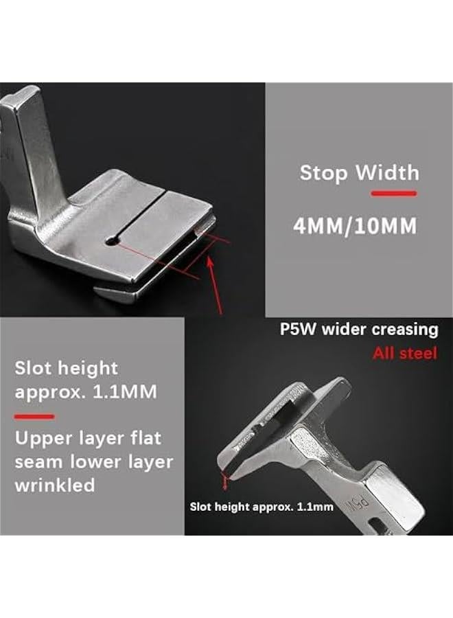 3PCS Piping Sewing Machine Presser Foot, Latest Ruffler Double Gathering Pleated Shirring Industrial Presser Foot Fits Most Sewing Machines - Image 4