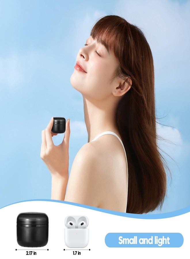 STORICANS Nose Wax Kit - Travel Wax Warmer for Hair Removal with 100g Waxs, 15 Applicators, 30 Nose Hair Sticks 2 Silicone Pots, 1 Bag Constant Temperature, 15-20 Times Black - Round | Black | Mini - Image 3