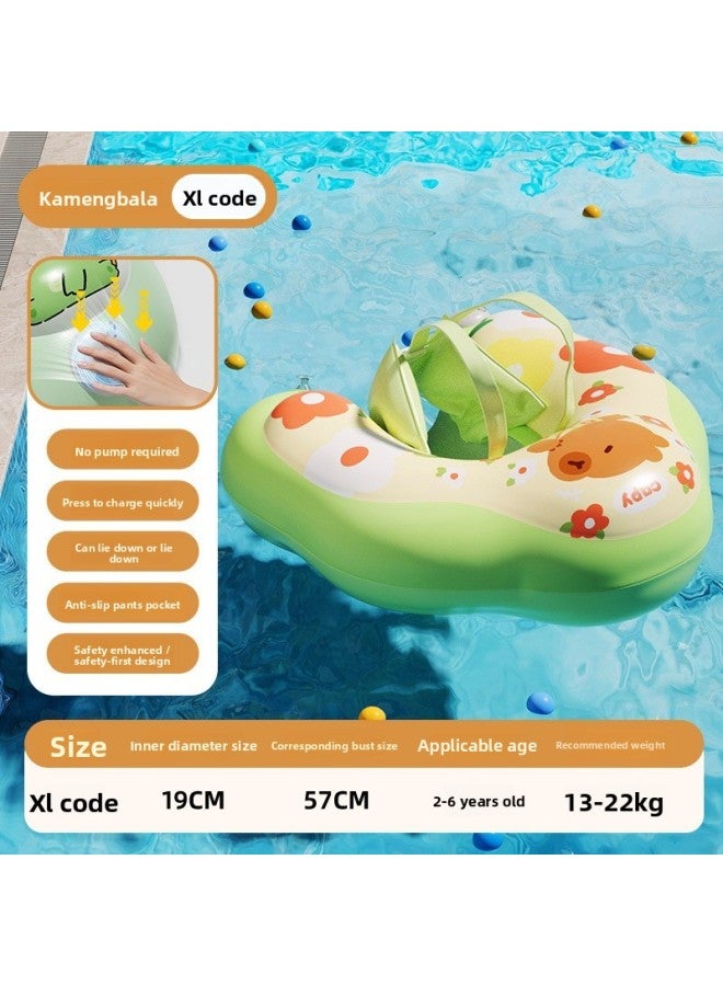 Swimbobo Inflated inner diameter:Kamengbala integrated push-down canopy buckle xl-(without tarpaulin) Swimming Float Swimming Ring Swimming Vest Children Waist Float Ring Inflatable - Image 1