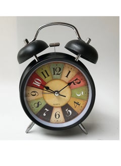 Metal Spray Alarm Clock Night Light Creative Ringing Children's Student Seat Clock
