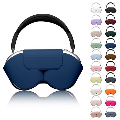 Youtec for Apple Airpods Max Case,Headphones Protective Case for AirPod Max Supports Sleep Mode, Anti-Scratch and Anti-Dust,Airpod Pro Max by PU Leather,Dark Blue 2 - Image 1