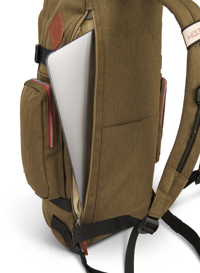 Kelty Fairbank 29L - Origins Collection Backpack, 29L Daypack with Classic Design, Padded Laptop Sleeve, Hydration Compatible, TSA Carry On Friendly, Vegan Leather Accents, 2023 (Burnt Olive) - Image 5