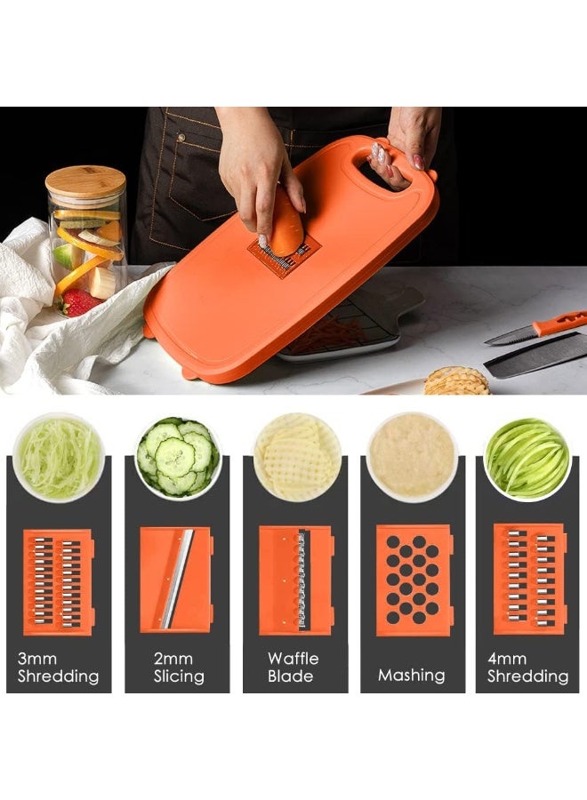 Gintan Gintan Collapsible Cutting Board, 9-in-1 Multifunctional Cutting Board, with Colander, for BBQ Prep/Picnic/Camping  - Image 4