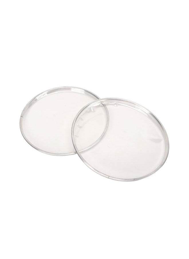 Thoraya - 2Pcs Drumhead 8in Drum Head 2 Layer Polyester Film Instrument Accessory for Replacement Transparent - Image 1