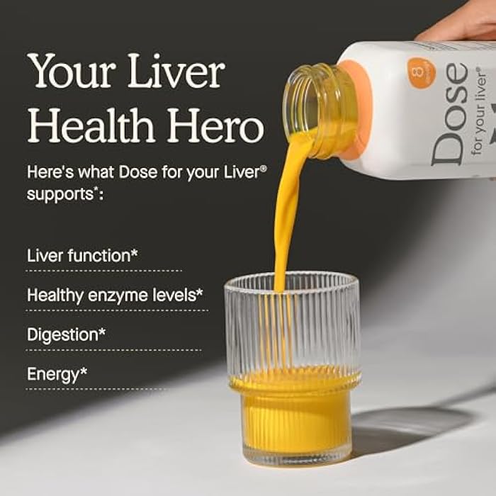 Dose for Your Liver Cleanse Detox & Repair, Made with Organic Milk Thistle Supplement with Turmeric, Dandelion, Ginger, and Orange, Supports Healthy Liver Function,16oz Bottle, 3 Pack (3 Week Supply) - Image 3