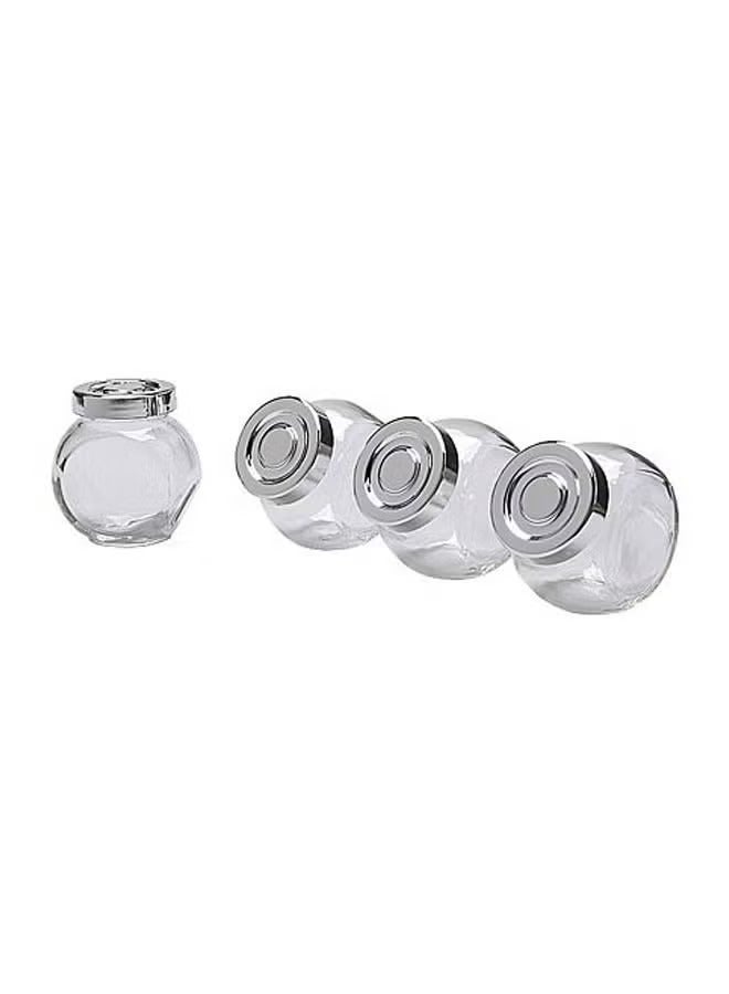 4-Piece Glass Spice Jar Set - Image 2