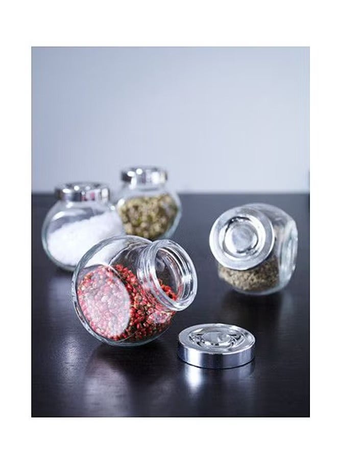 4-Piece Glass Spice Jar Set - Image 1
