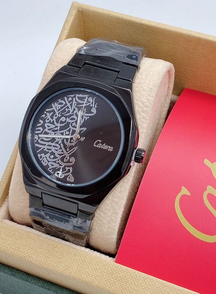 كاترك ساعة يد كوارتز مقاومة للماء بعقارب للرجال