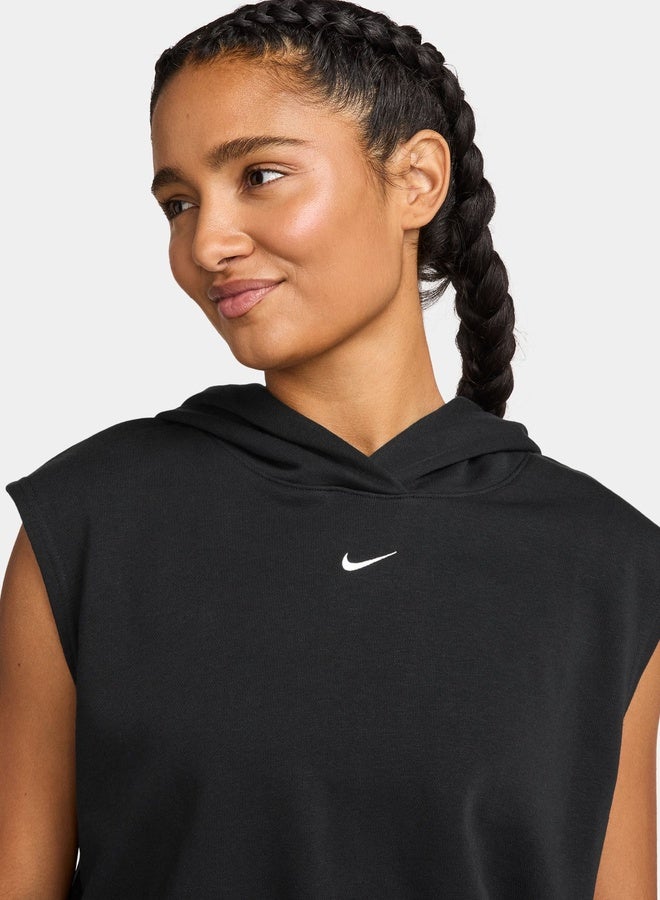 Nike Women’S Nike Sportswear Nk Chill-Fit Short-Sleeve Crop Hoodie - Image 3