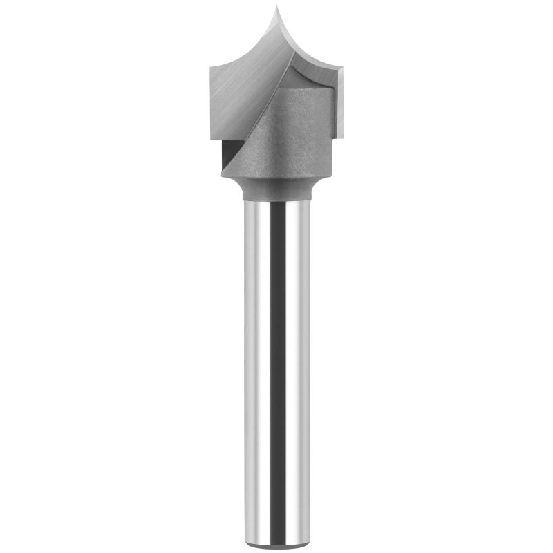 BINSTAK 1/4" Shank Point Cutting Roundover Router Bit 1/4" Radius, 1/2" Cutting Diameter Carbide Tipped Round Over Beading Bits for CNC Router Woodworking Carving/Engraving Tool - Image 1