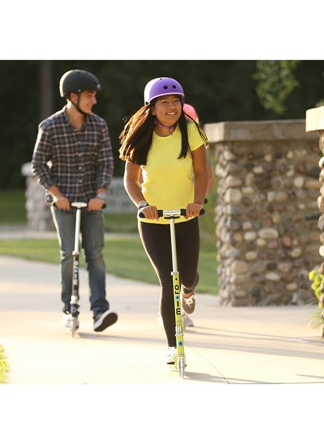 Micro Micro Scooters | Micro Sprite LED Children's Scooter SA0224| Handlebar Adjustable | Front Suspension | Foldable | Boys & Girls | 8yrs+ | Chartreuse  - Image 5