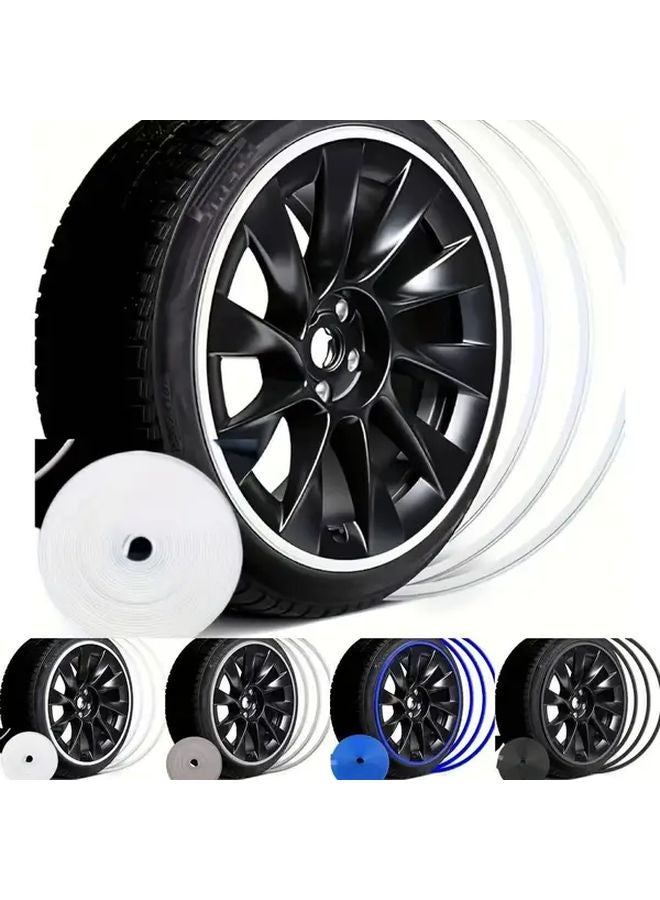 شرائط الحماية العالمية للعجلات 4 قطع 314.96 بوصة درع مطاطي مضاد للاصطدام من الأي بي إس - Image 1