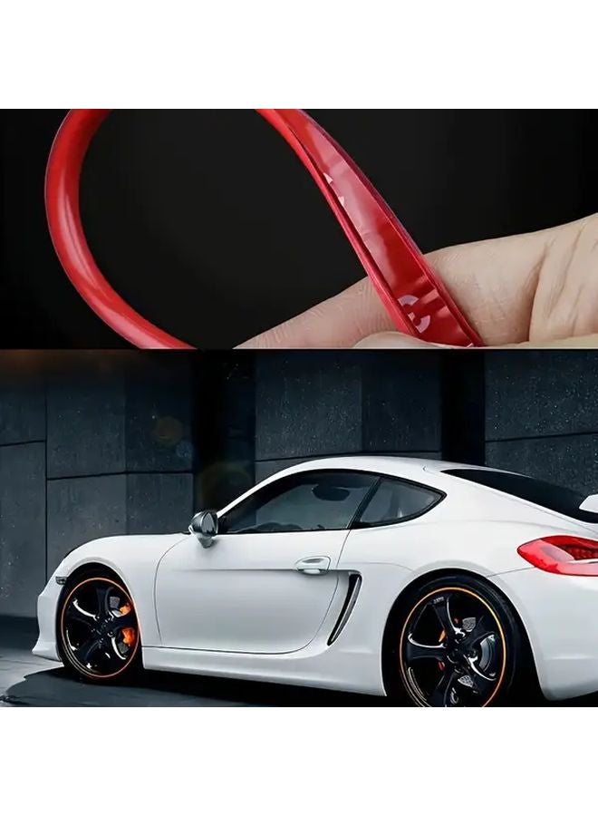 شرائط الحماية العالمية للعجلات 4 قطع 314.96 بوصة درع مطاطي مضاد للاصطدام من الأي بي إس - Image 4