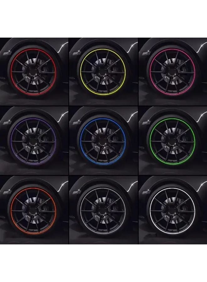 شرائط الحماية العالمية للعجلات 4 قطع 314.96 بوصة درع مطاطي مضاد للاصطدام من الأي بي إس - Image 5