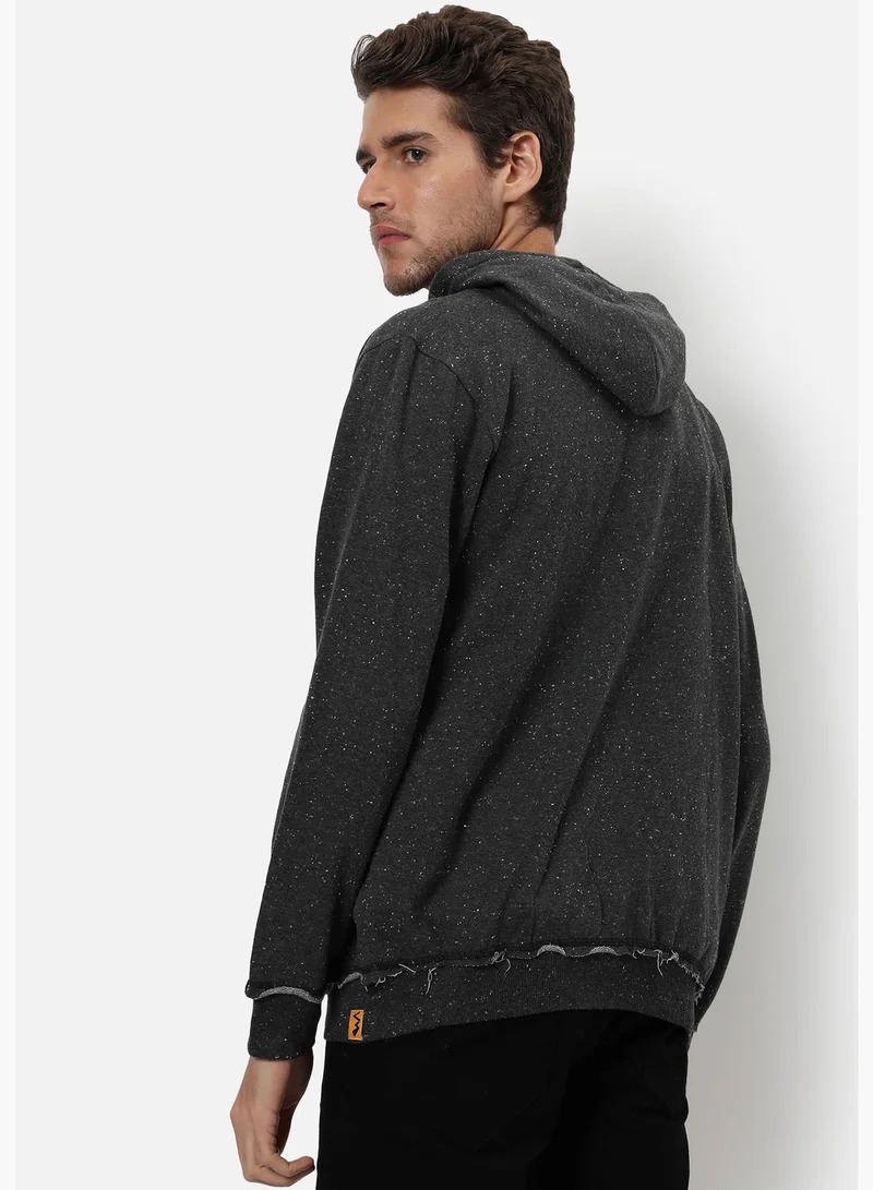 Campus Sutra Men's TextuRegular Fit Cotton Jacket For Winter Wear