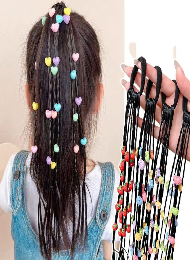 DHANABAPA Colourful Braids Kids Hair Braiding ColorfulHair Rope Headband, Coloured Hair Extensions, HairPieces Twist Braid, Rainbow BraidHair Extension, KidsHair Extensions - 1 Pc, Multicolor. - Image 2