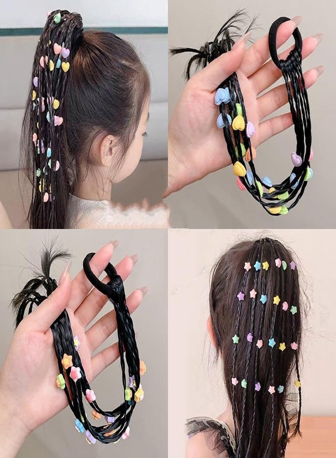 DHANABAPA Colourful Braids Kids Hair Braiding ColorfulHair Rope Headband, Coloured Hair Extensions, HairPieces Twist Braid, Rainbow BraidHair Extension, KidsHair Extensions - 1 Pc, Multicolor. - Image 5