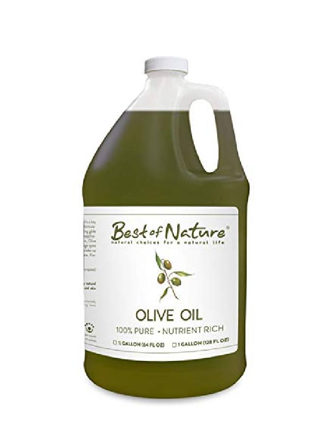 Best of Nature زيت الزيتون للتدليك والجسم 64 أونصة من أفضل المنتجات الطبيعية 100% نقي - Image 1