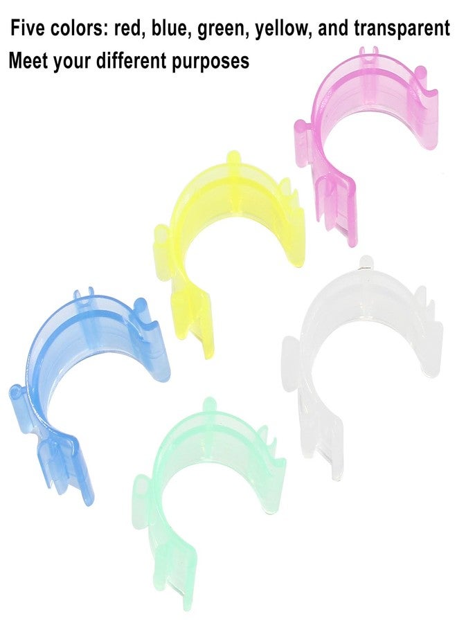 BokWin 50 Pcs Plastic Bobbin Holder Clamps, Colorful Sewing Bobbin Clips Thread Clips Sewing Tool Accessory Craft DIY Embroidery - Image 4