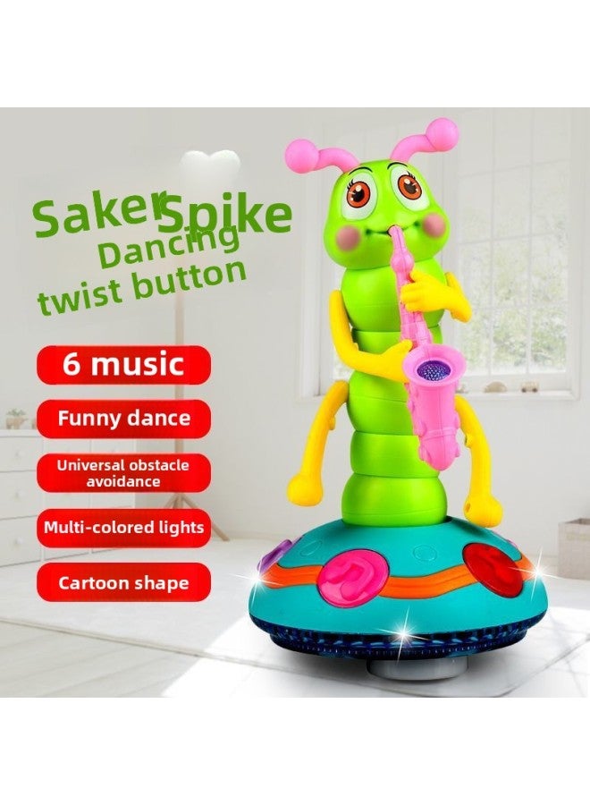 Shake The Same Electric Singing Twist Worm Children's Music Light Caterpillar Blowing Saxophone Universal Toy Cross-border-Specifications:Twist Bug + Screwdriver - Image 1