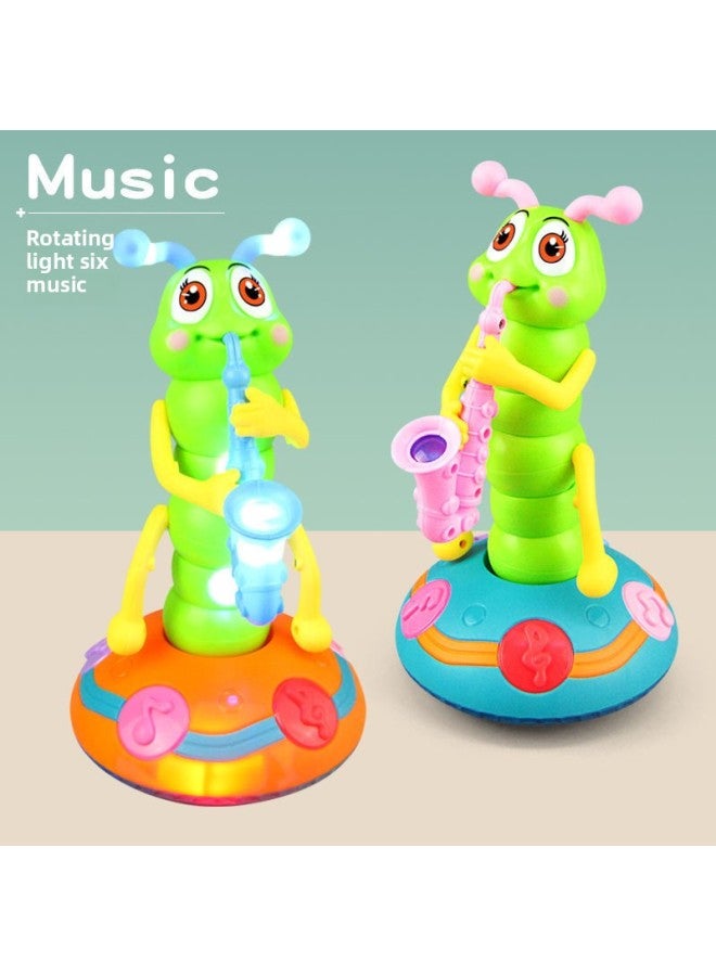 Shake The Same Electric Singing Twist Worm Children's Music Light Caterpillar Blowing Saxophone Universal Toy Cross-border-Specifications:Twist Bug + Screwdriver - Image 2