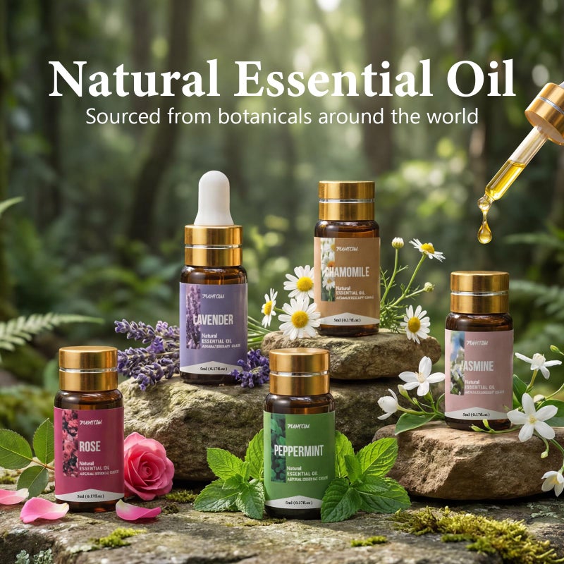 FUHITIM 90 Pcs Essential Oil Set - Essential Oils Gift Set Perfect for Diffuser, Massage,Soap, Candle Bath Bombs Making, 90x5 ML - Image 3