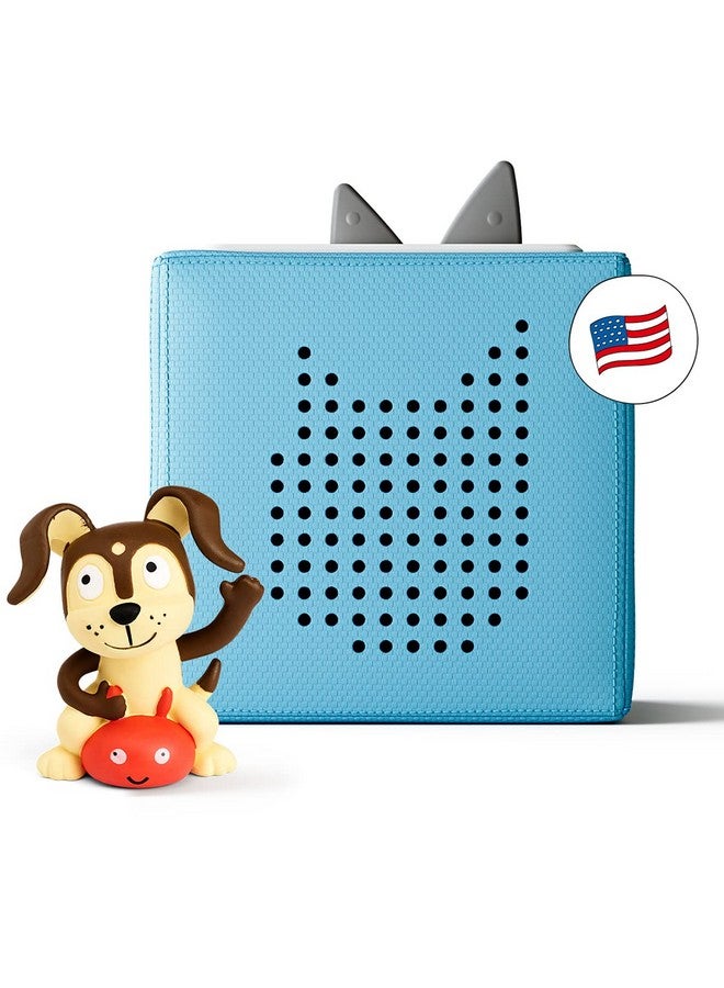 تونيز مجموعة مشغل الصوت Toniebox المبتدئة مع جرو Playtime - استمع وتعلم والعب مع صندوق صغير قابل للعناق - أزرق فاتح - Image 1