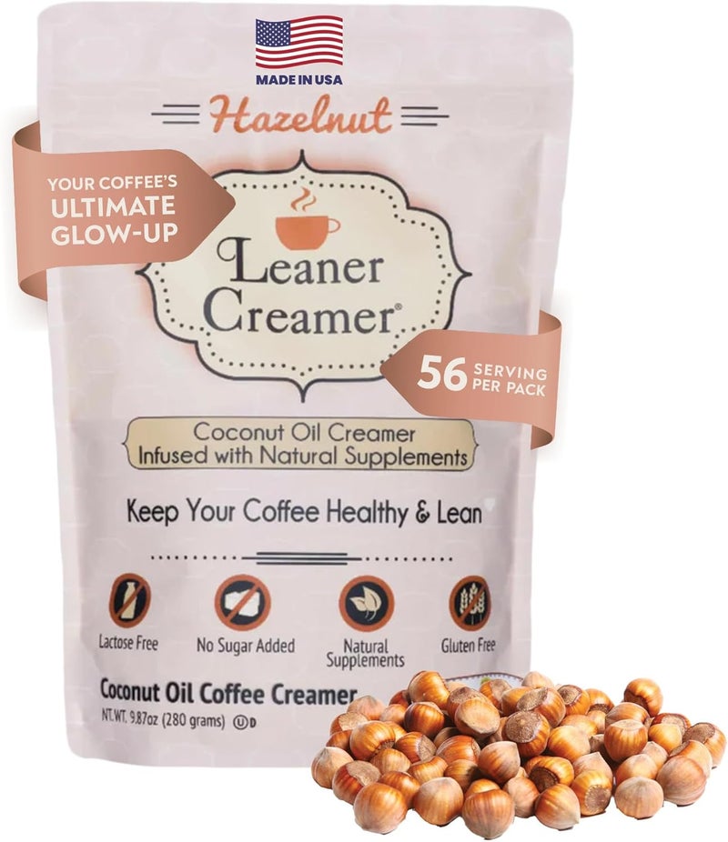 Leaner Creamer Hazelnut Coconut Oil Coffee Creamer - Image 1