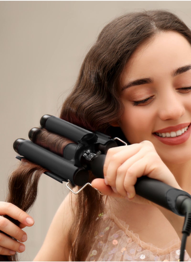Couture Hair Pro 3 Barrel Ceramic Styler Waver For Beach - Premium Saloon Quality, 25Mm  - Image 5