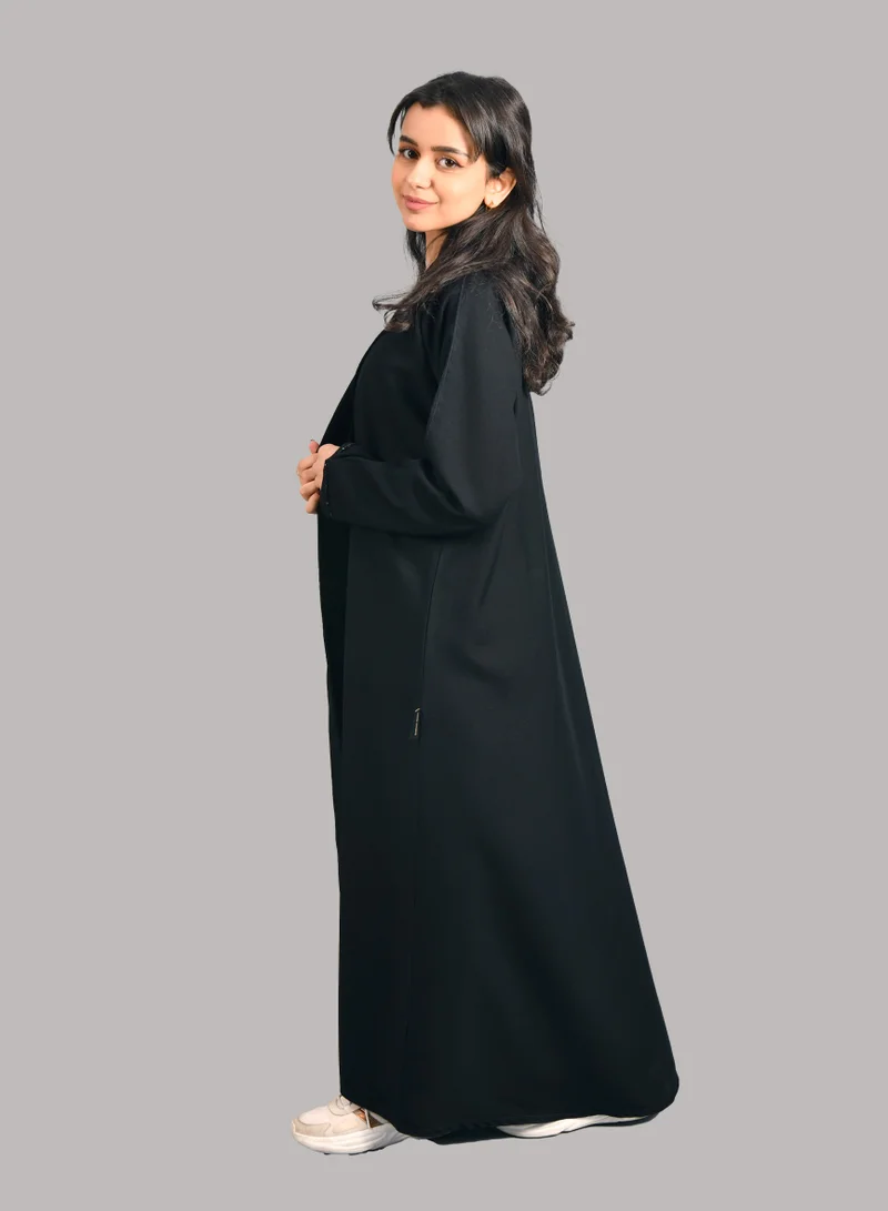 HAWRAA ABAYA Girls' wrap abaya, blazer model, decorated with a soft shawl