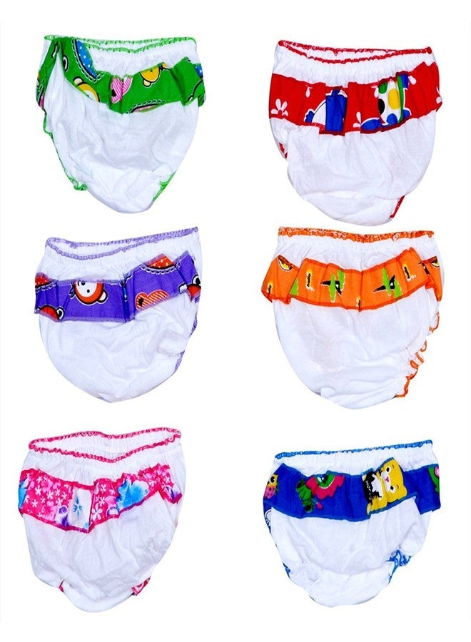 Good Luck Baby Cotton Panty,Baby Boy and Girls (Back Frill Panty) Multicolour - Image 1