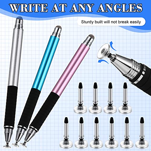 Yexiya 36 Pieces Stylus Pen Tips Replacement Tips Only High Precision Replaceable Stylus Pen Disc Tops Universal Round Shape Penpoint for Touch Screen Devices Daily Using Supplies - Image 3