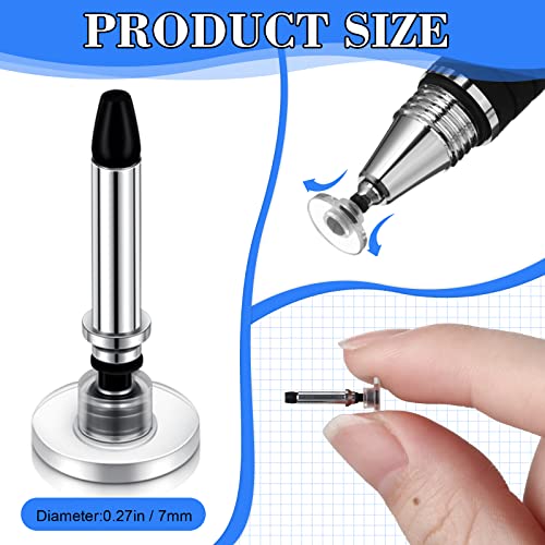 Yexiya 36 Pieces Stylus Pen Tips Replacement Tips Only High Precision Replaceable Stylus Pen Disc Tops Universal Round Shape Penpoint for Touch Screen Devices Daily Using Supplies - Image 2